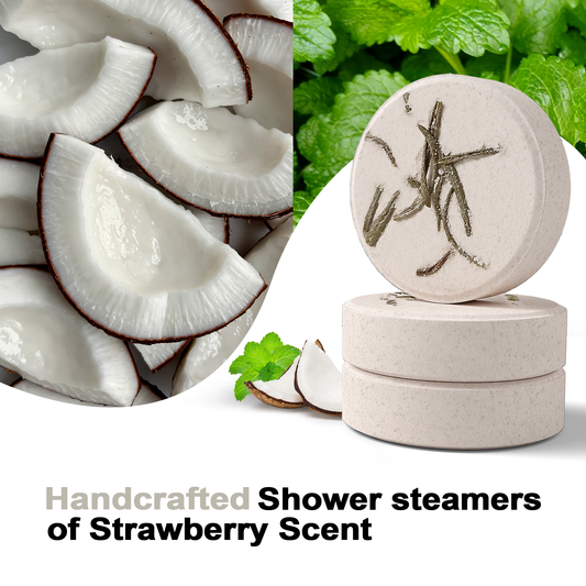 SWCandy Aromatherapy Shower Steamers Gifts Coconut Mint 8 Pcs - SWCANDY