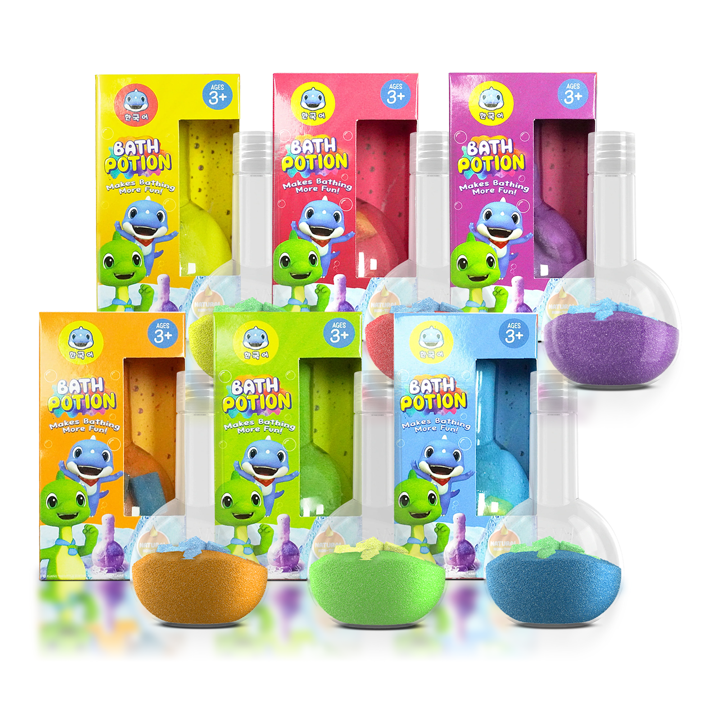 SWCandy Kids Bath Bombs Potions 6 Pack Bubble Bath Toys for Kids