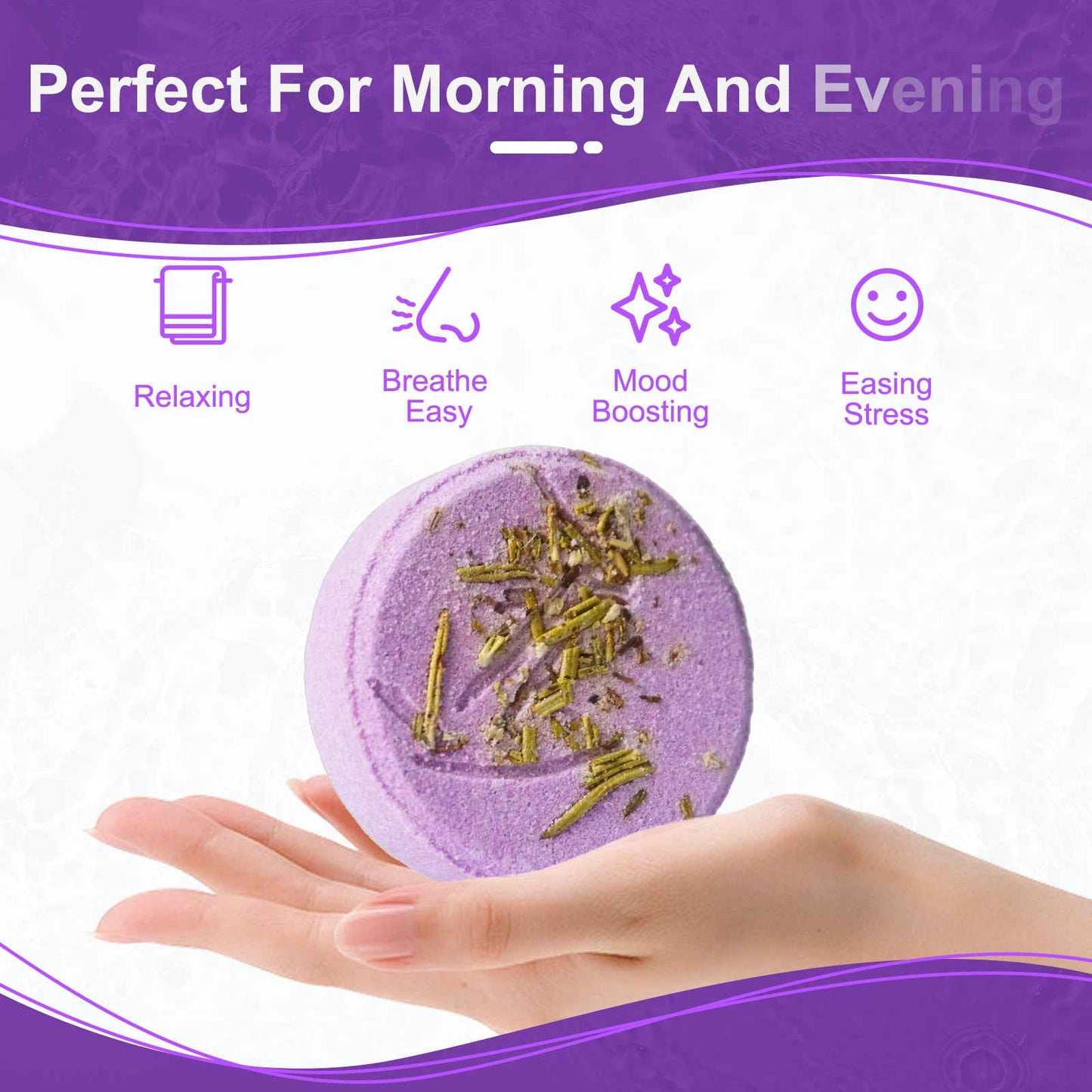 SWCandy 8 Pcs Aromatherapy Shower Steamers Gifts Set Lavender