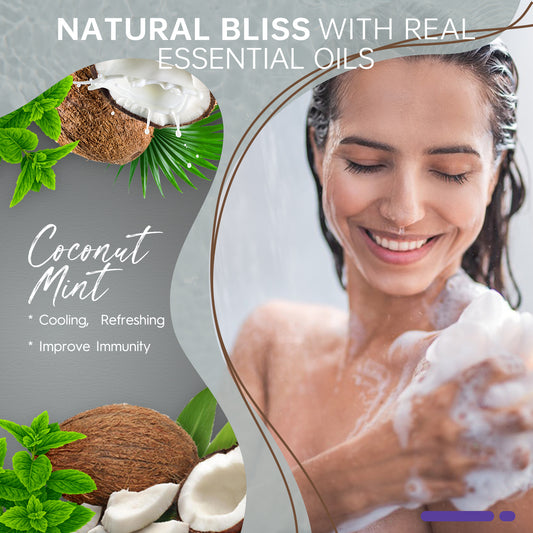 SWCandy Aromatherapy Shower Steamers Gifts Coconut Mint 8 Pcs