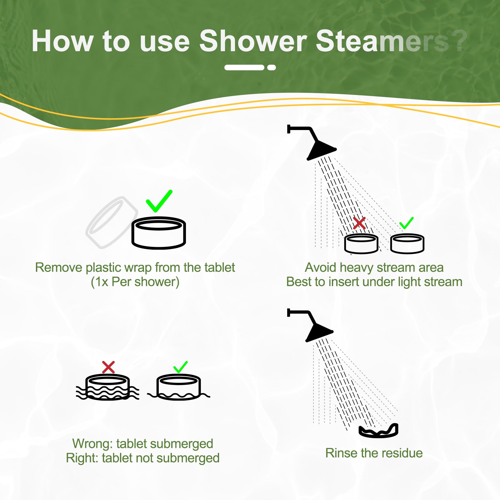 SWCandy Aromatherapy Shower Steamers Gifts Lemon Mint 8 Pcs