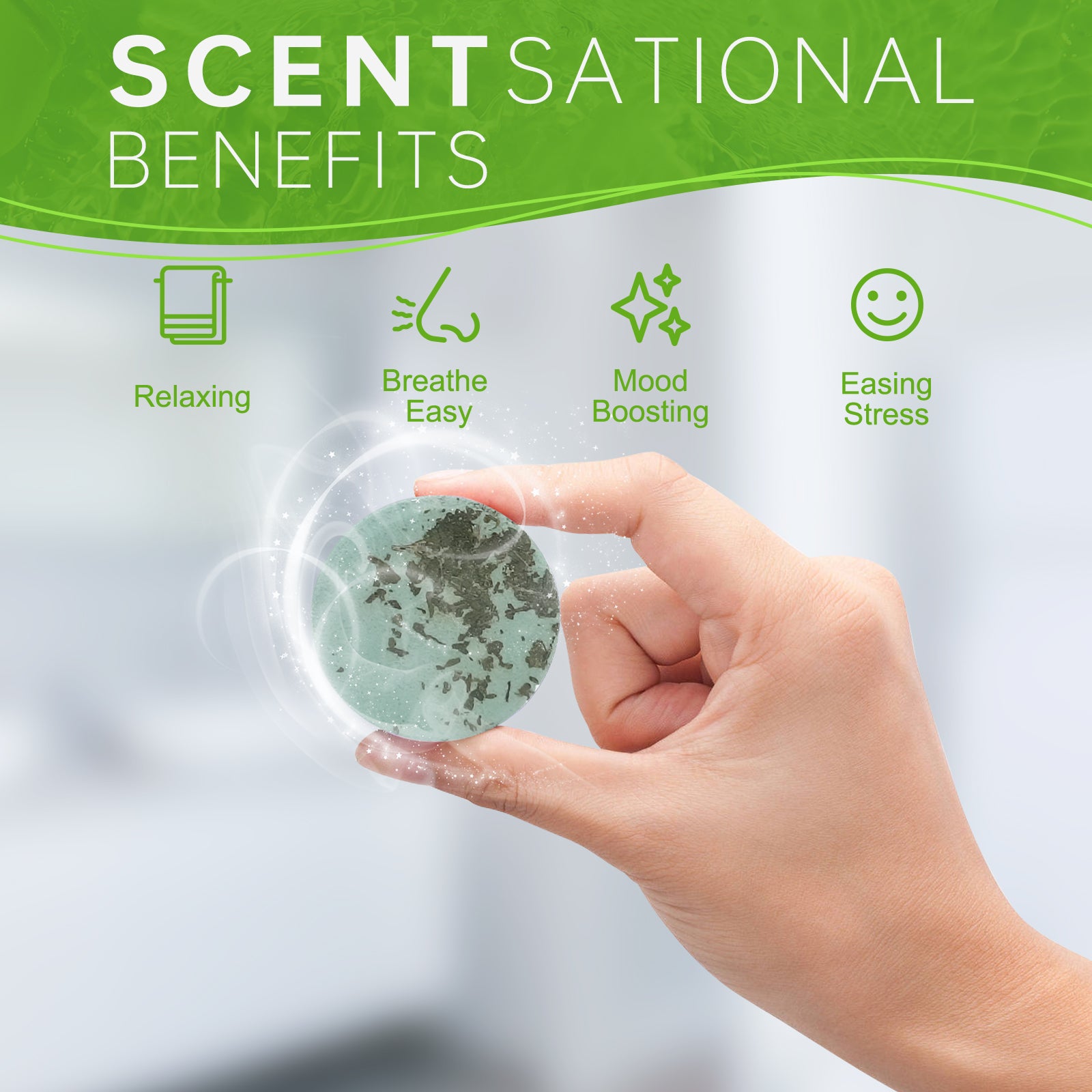 SWCandy Aromatherapy Shower Steamers Gifts Mint 8 Pcs