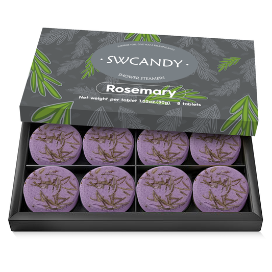 SWCandy Aromatherapy Shower Steamers Gifts Rosemary 8 Pcs
