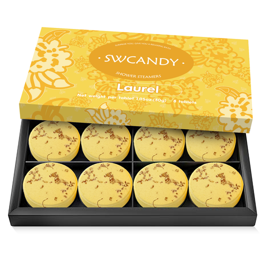 SWCandy Aromatherapy Shower Steamers Gifts Laurel 8 Pcs