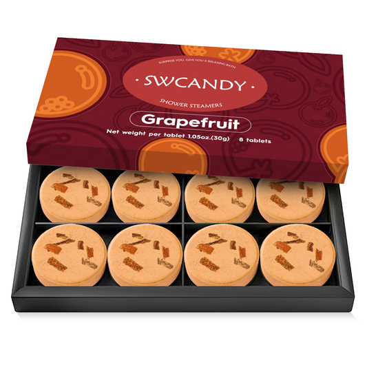 SWCandy Aromatherapy Shower Steamers Gifts Grapefruit 8 Pcs