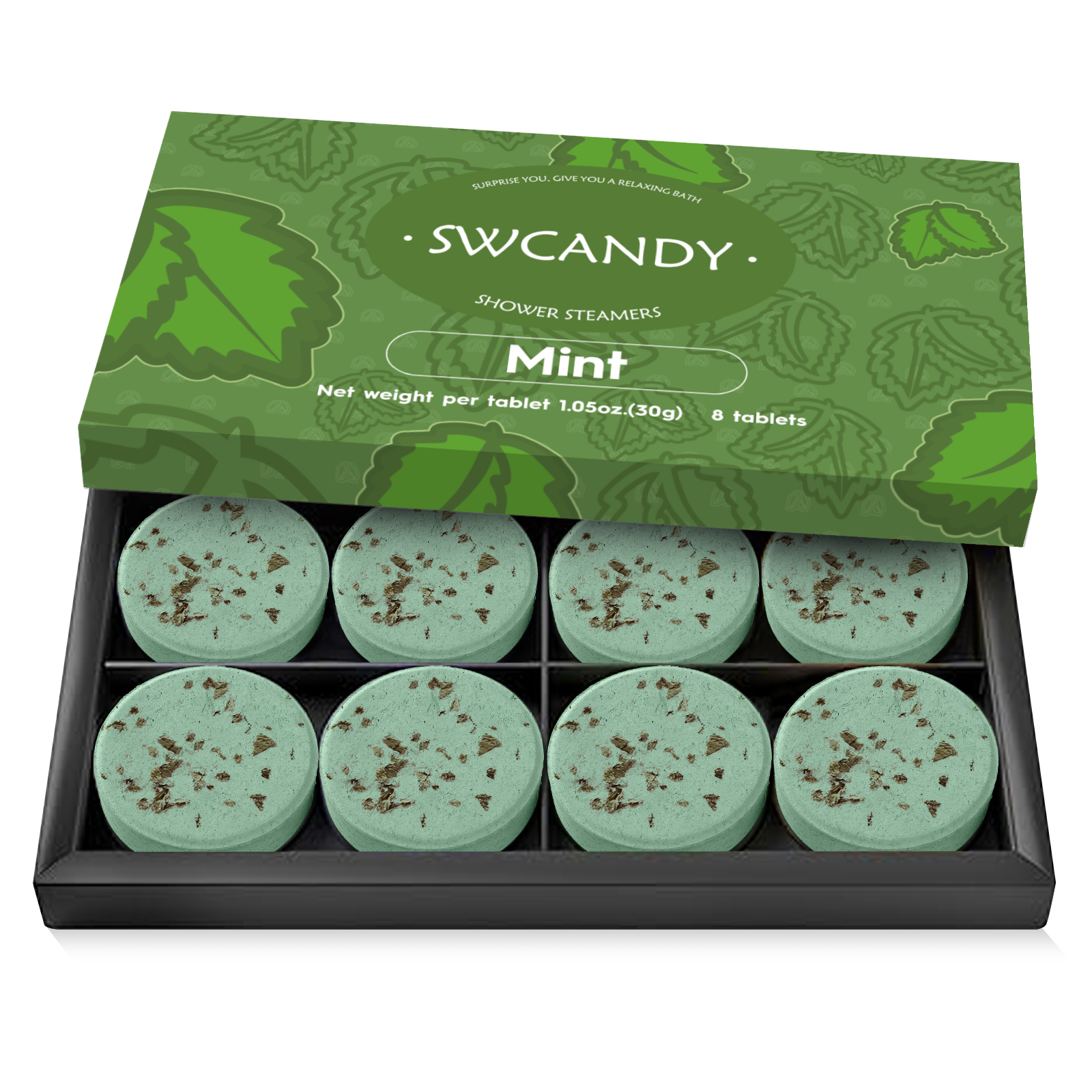 SWCandy Aromatherapy Shower Steamers Gifts Mint 8 Pcs