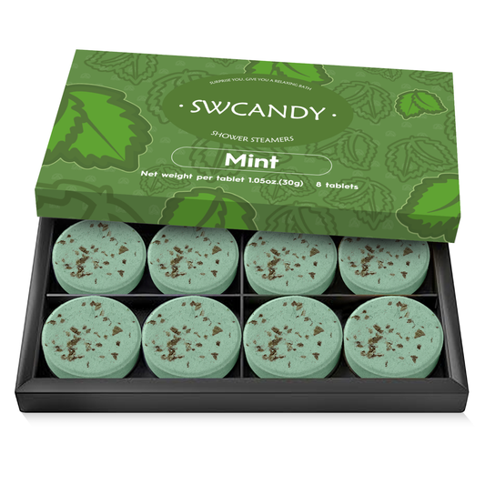 SWCandy Aromatherapy Shower Steamers Gifts Mint 8 Pcs