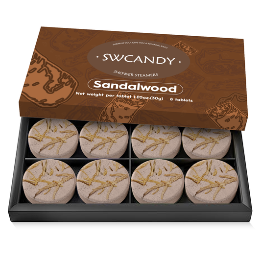 SWCandy Aromatherapy Shower Steamers Gifts Sandalwood 8 Pcs