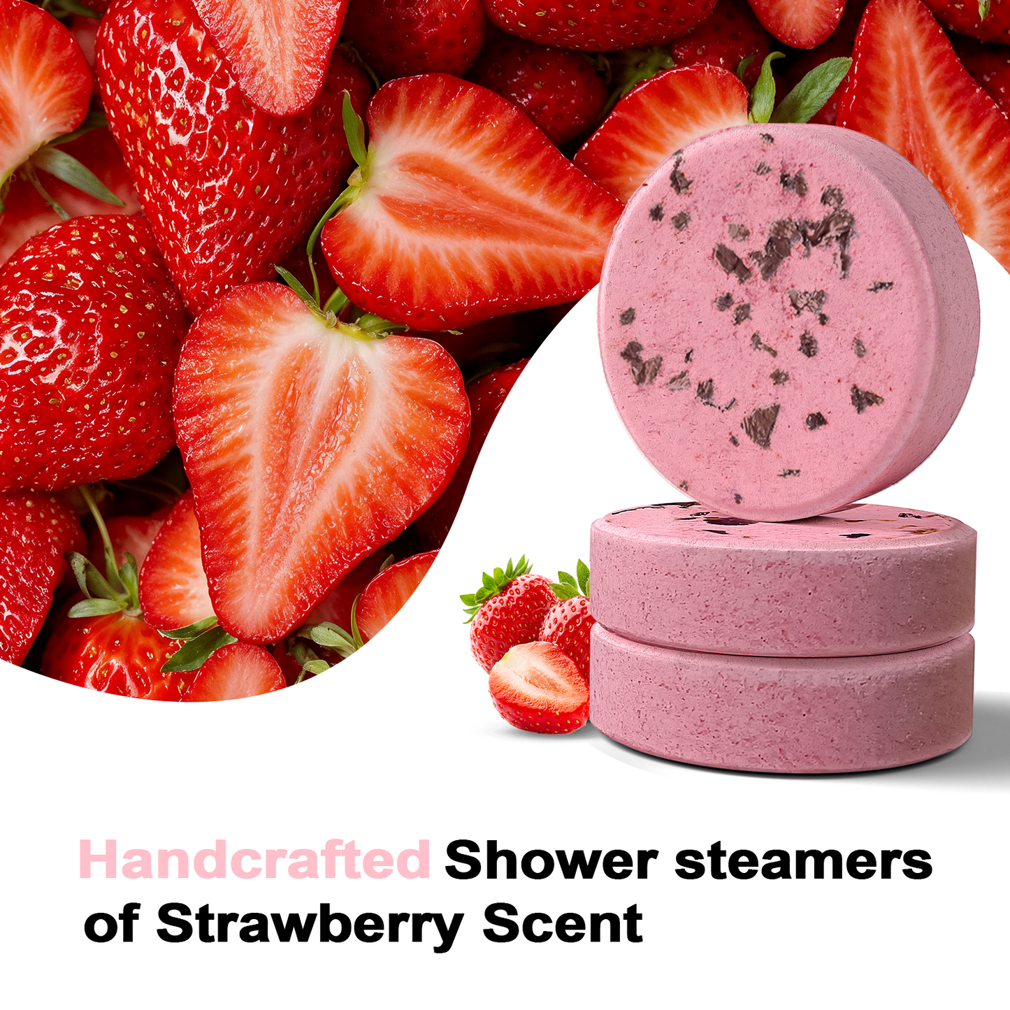SWCandy Aromatherapy Shower Steamers Gifts Strawberry 8 Pcs