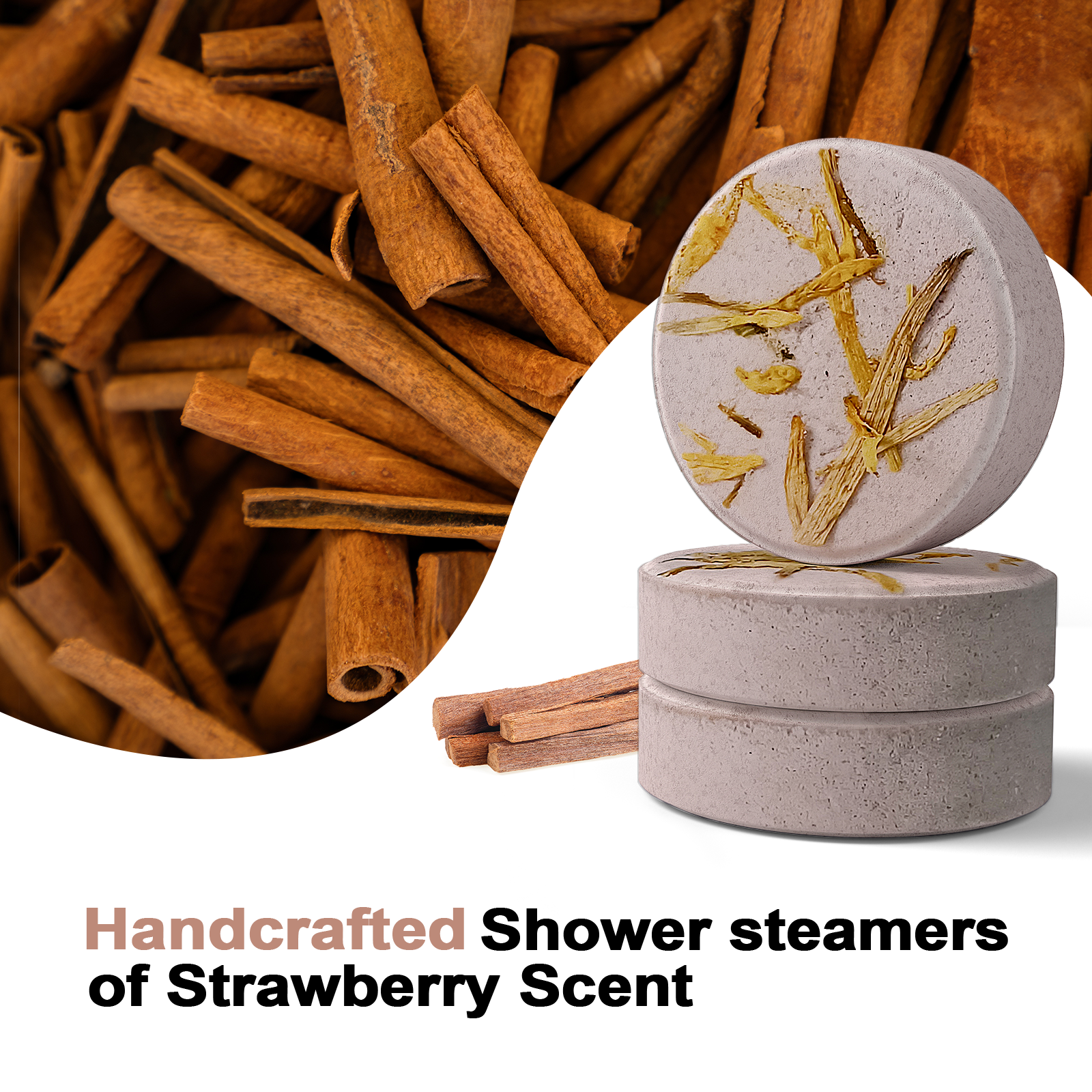 SWCandy Aromatherapy Shower Steamers Gifts Sandalwood 8 Pcs - SWCANDY