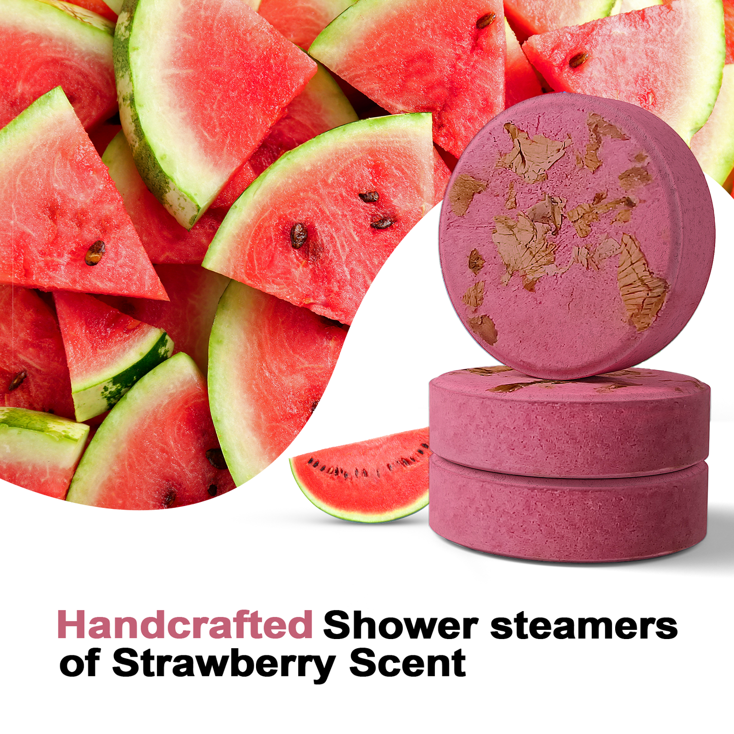 SWCandy Aromatherapy Shower Steamers Gifts Watermelon 8 Pcs - SWCANDY