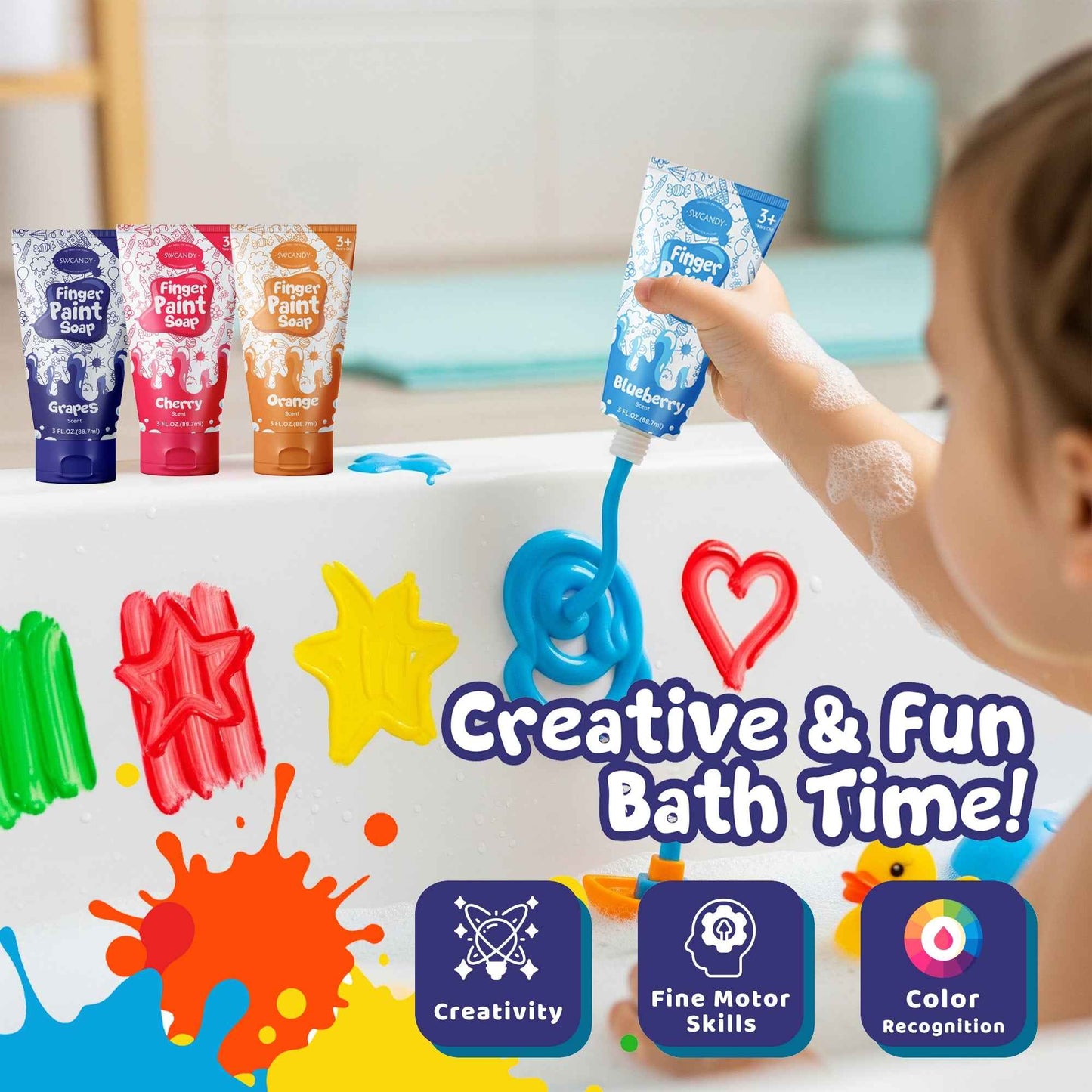 Finger Paint Soap set of 6