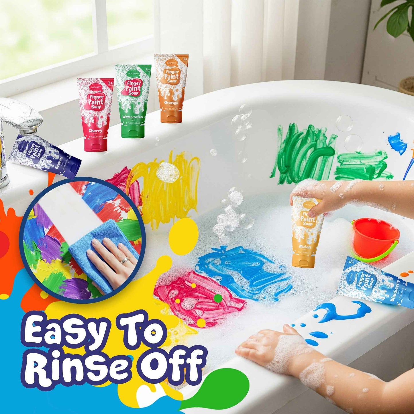 Finger Paint Soap set of 6