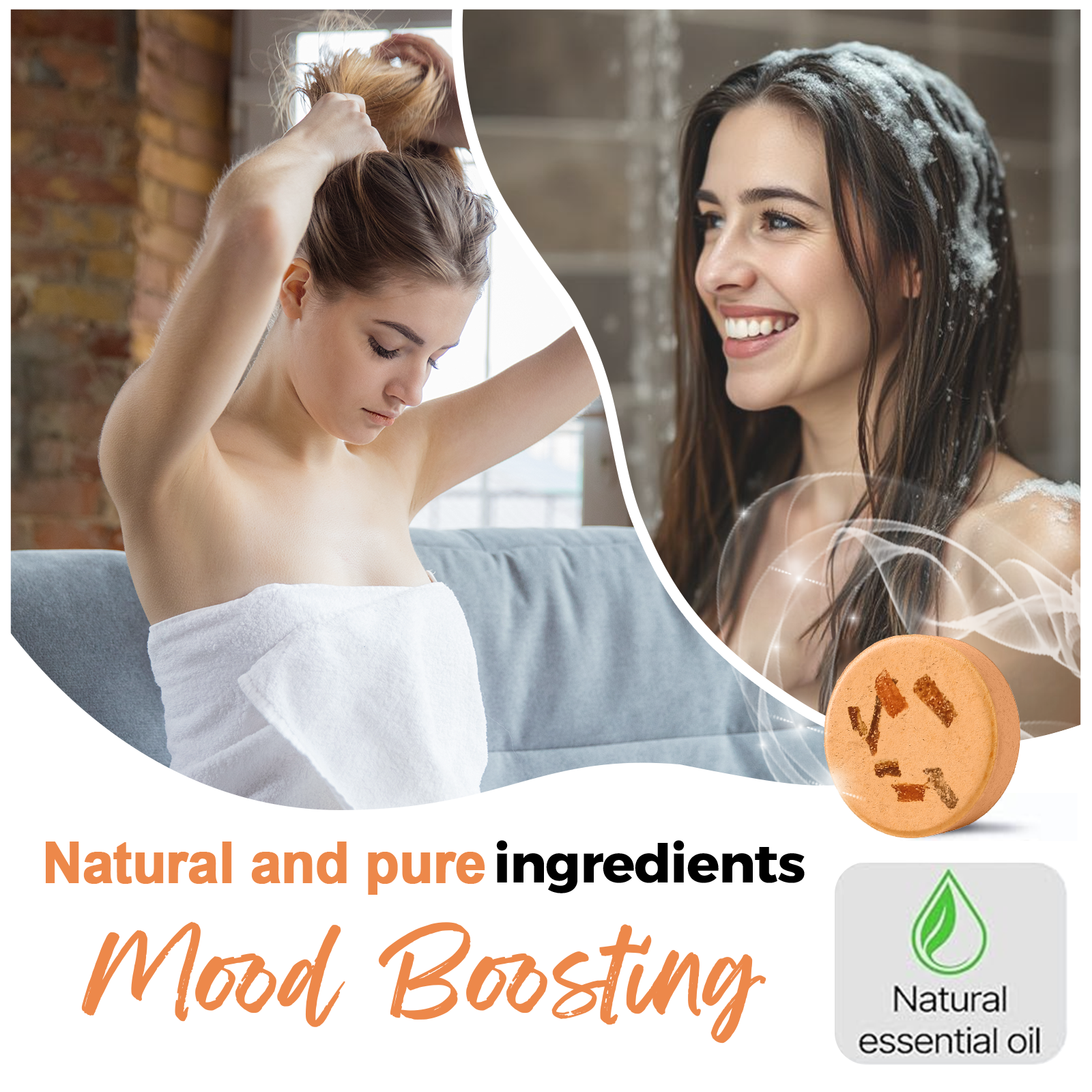 SWCandy Aromatherapy Shower Steamers Gifts Grapefruit 8 Pcs - SWCANDY