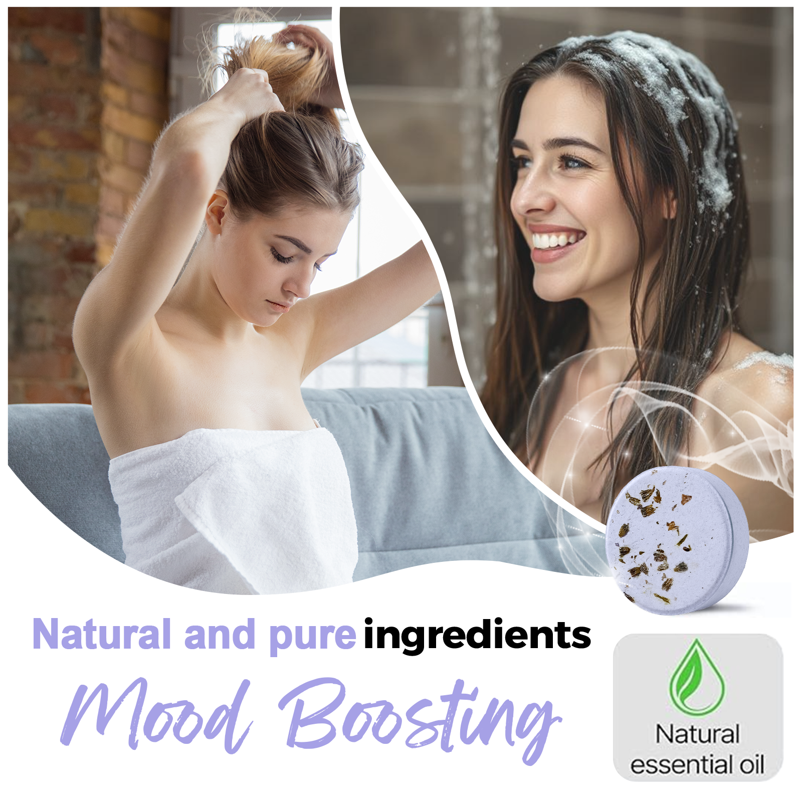 SWCandy Aromatherapy Shower Steamers Gifts Lavender 8 Pcs - SWCANDY