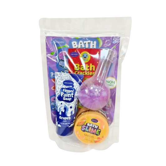SWCANDY Fun & Colorful Kids Bath Set – 4 in 1 Piece Sensory Bath Time Adventure!