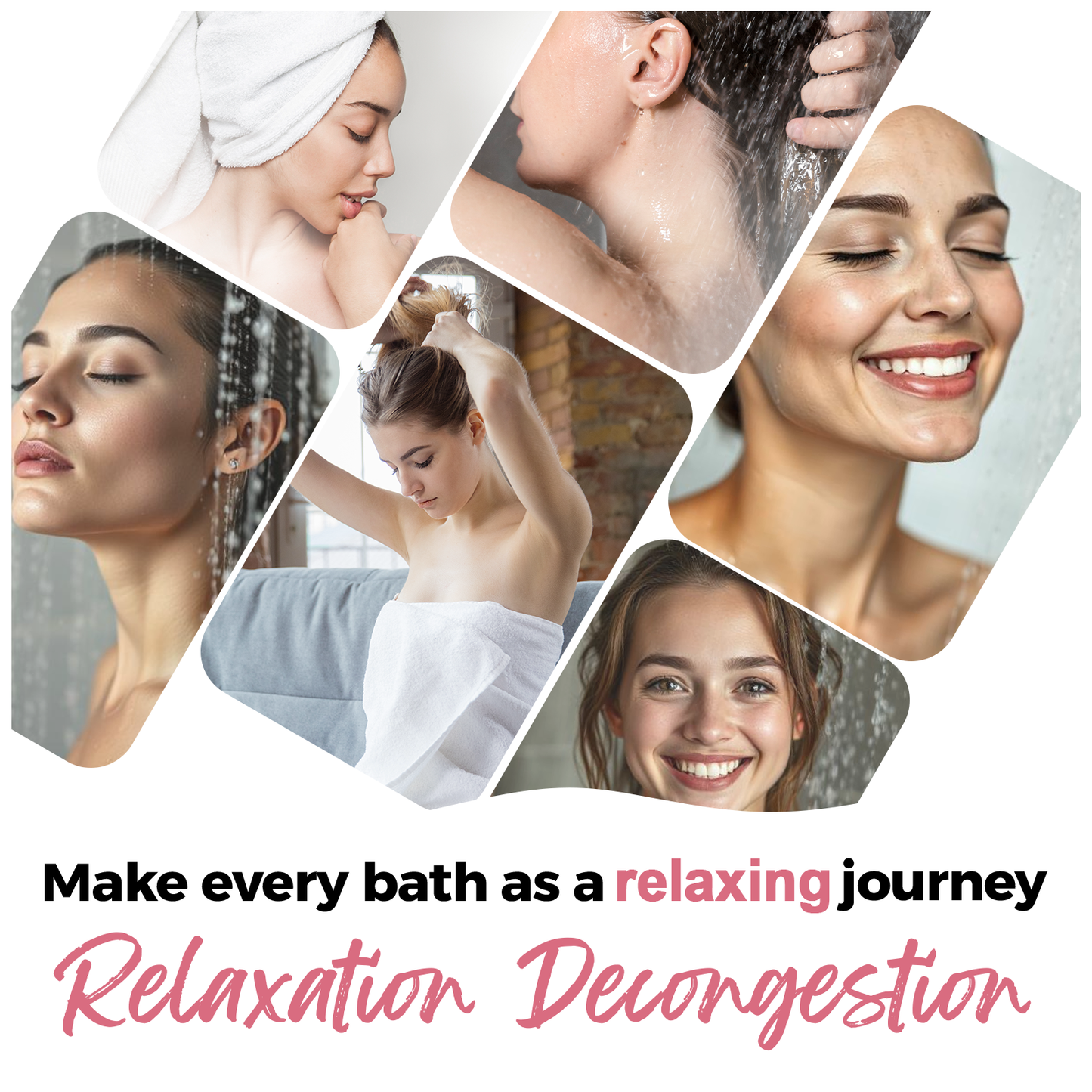 SWCandy Aromatherapy Shower Steamers Gifts Rose 8 Pcs - SWCANDY