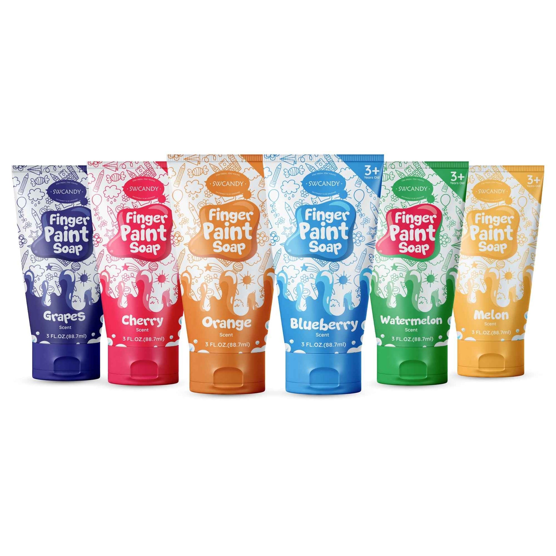 Finger Paint Soap set of 6