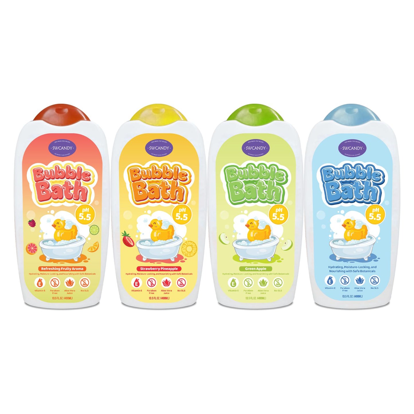 SWCANDY Baby Bubble Bath 400ml – Shampoo, Body Wash & Bubble Fun for Kids