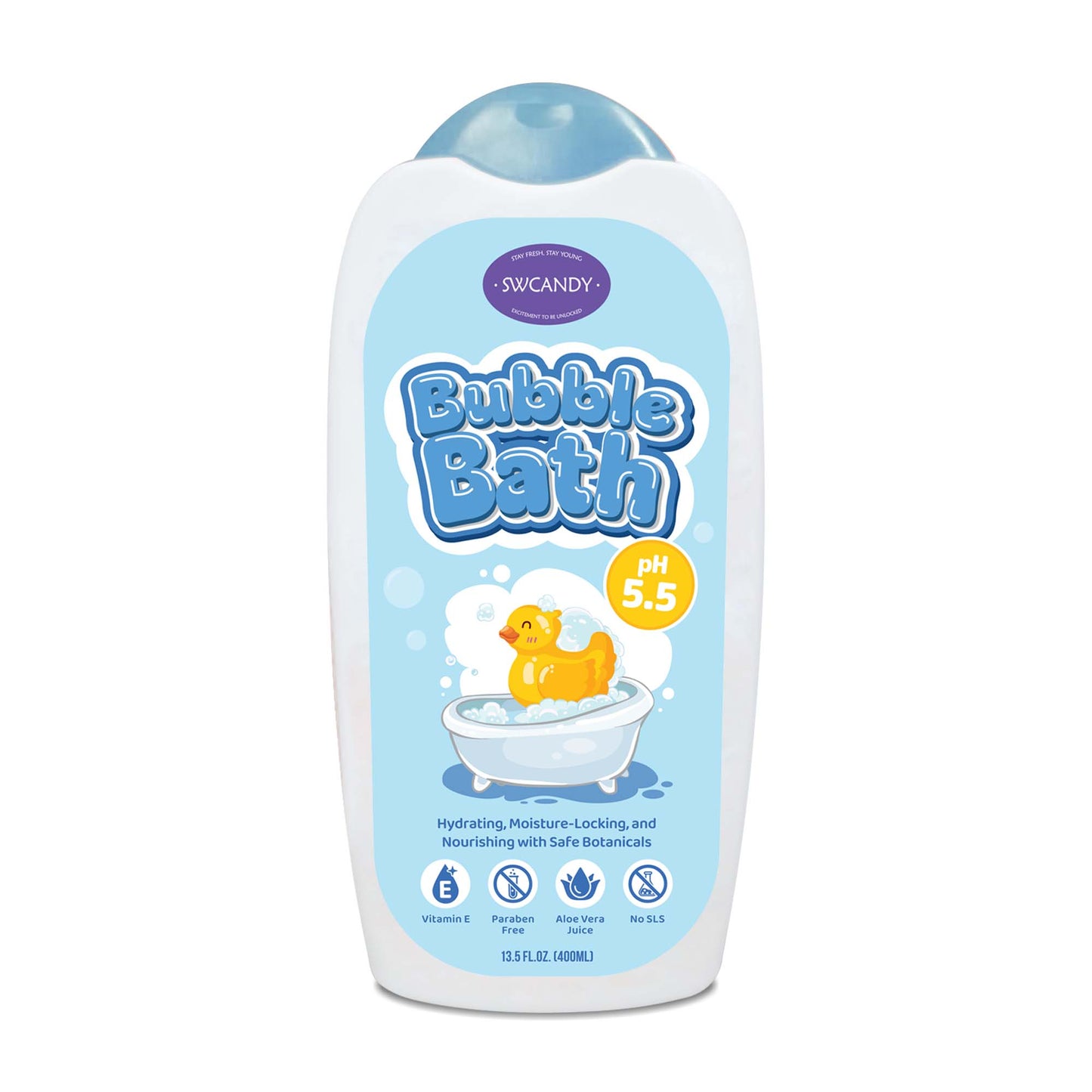 SWCANDY Baby Bubble Bath 400ml – Shampoo, Body Wash & Bubble Fun for Kids