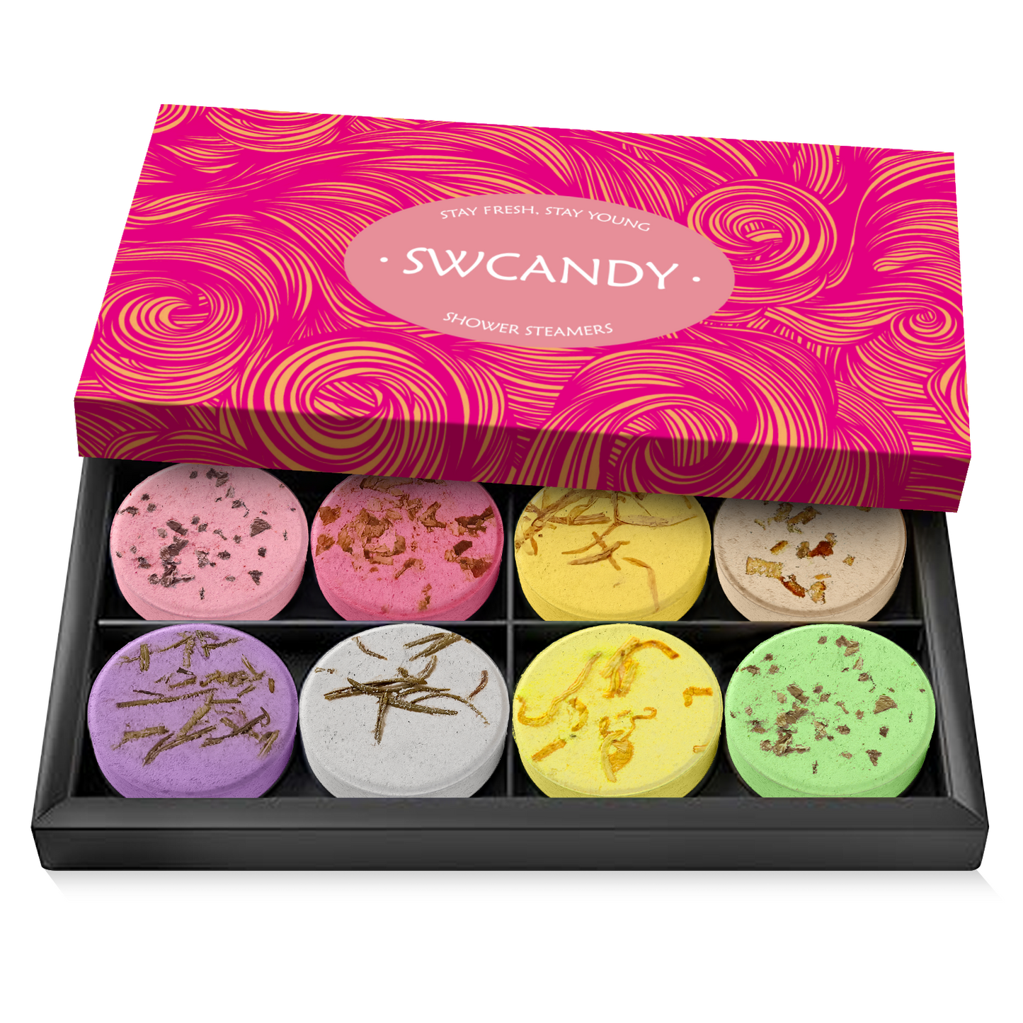 香薰淋浴蒸氣機套裝 - SWCANDY 8 件水果禮品套裝