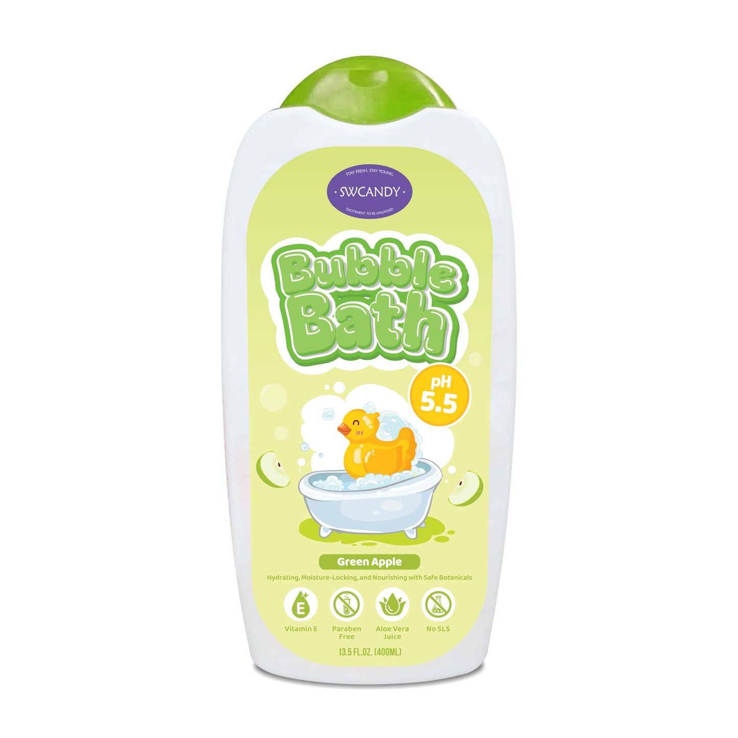SWCANDY Baby Bubble Bath 400ml – Shampoo, Body Wash & Bubble Fun for Kids