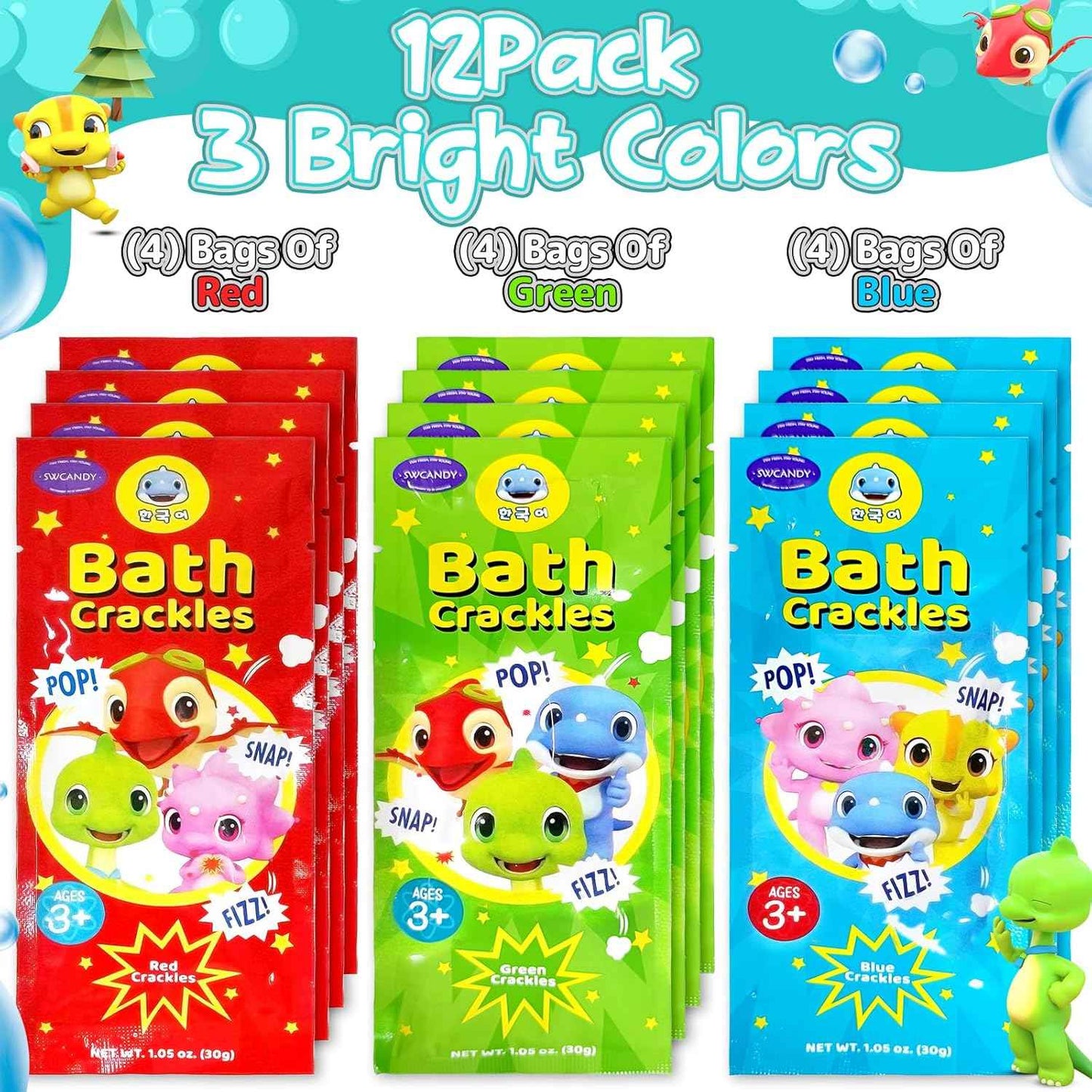 Popping Bath Crackles set of 12