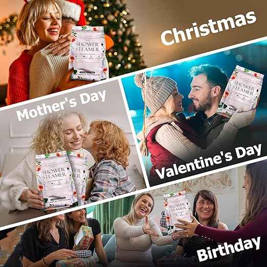 SWCANDY Aromatherapy Shower Steamers – 18 Pcs Essential Oil Pouch for Stress Relief and Spa at Home