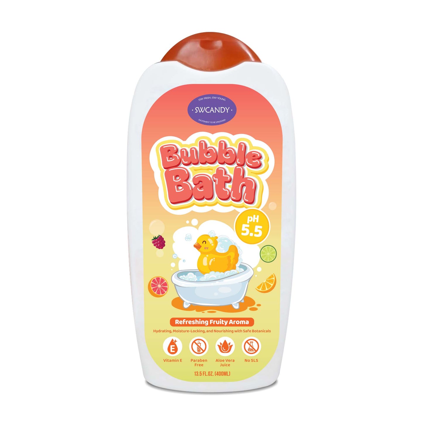 SWCANDY Baby Bubble Bath 400ml – Shampoo, Body Wash & Bubble Fun for Kids