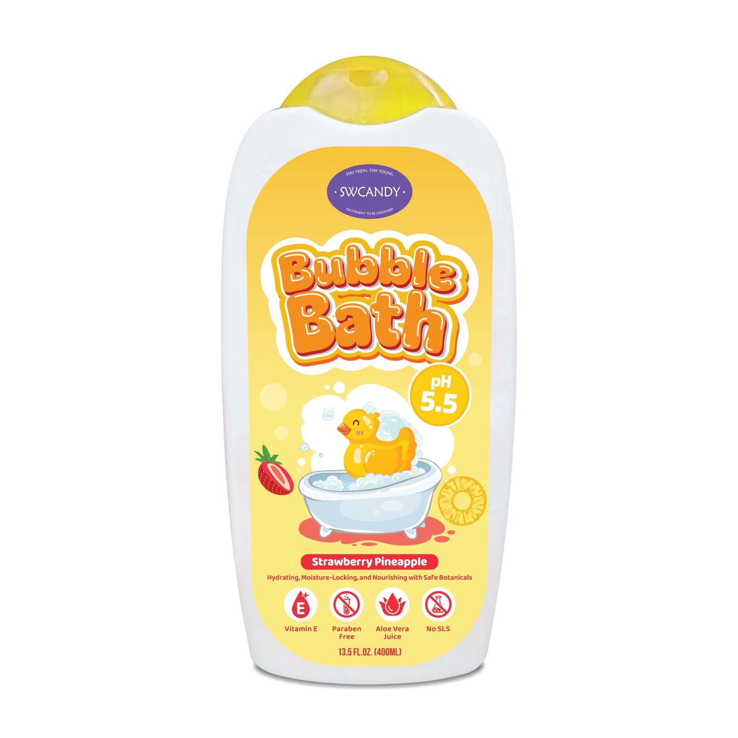 SWCANDY Baby Bubble Bath 400ml – Shampoo, Body Wash & Bubble Fun for Kids