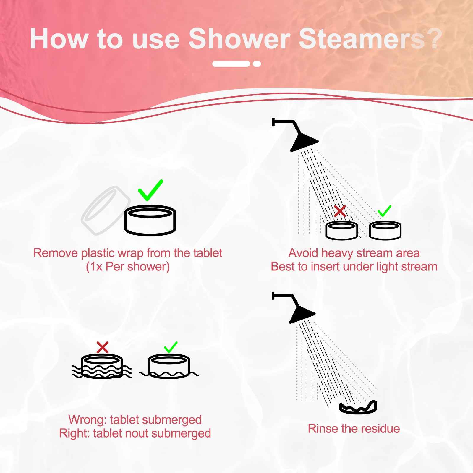 SWCandy 8 Pcs Aromatherapy Shower Steamers Gifts Set Flower